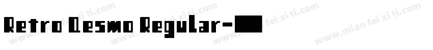 Retro Qesmo Regular字体转换